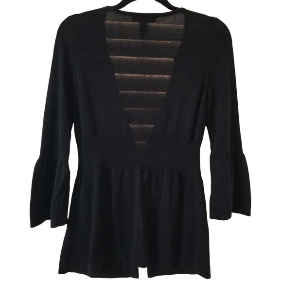 INC M Black One Button Cardigan - Picture 2 of 3